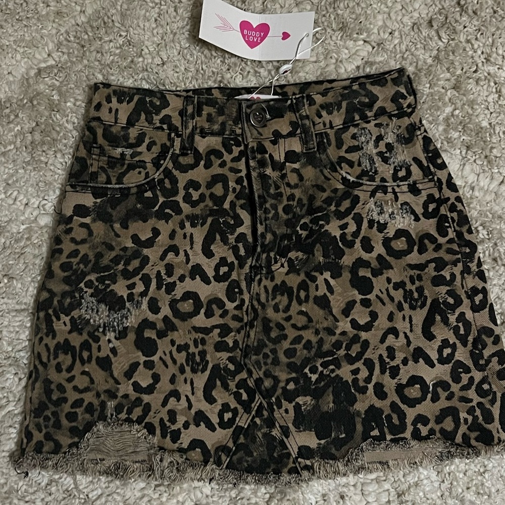 NWT Cheetah Print Buddy Love Skirt
